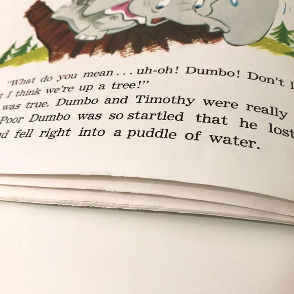 Vintage  1978 Dumbo Walt Disneys Storyteller Book only NO Tape - Picture 12 of 15
